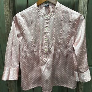 GAP Blouse Satin Pink Small